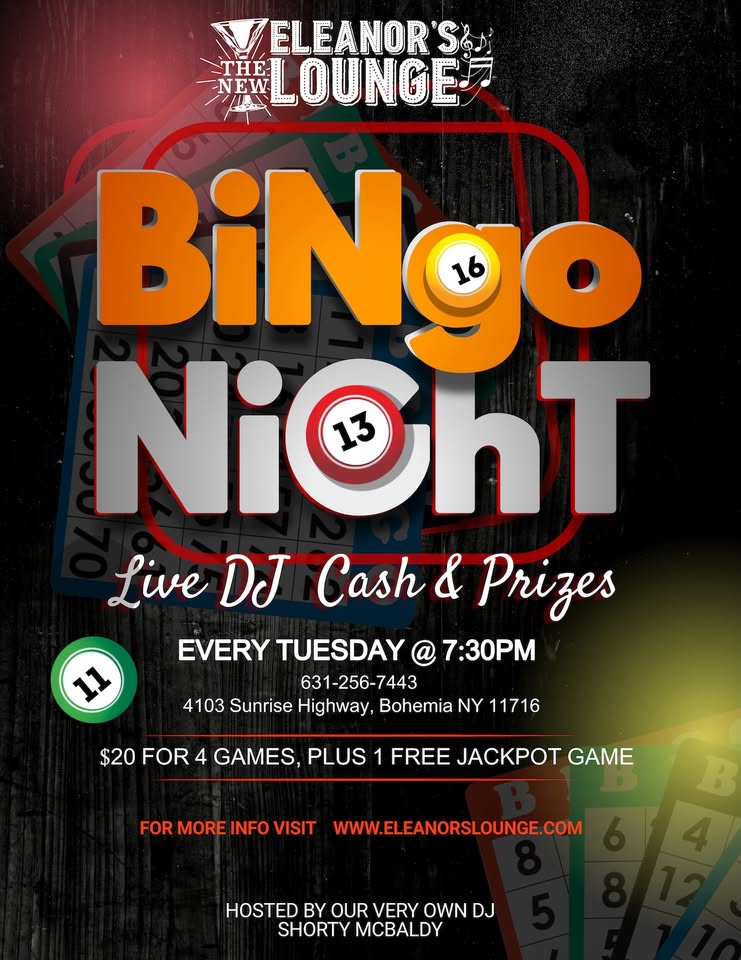 Bingo Night Every Tuesday!